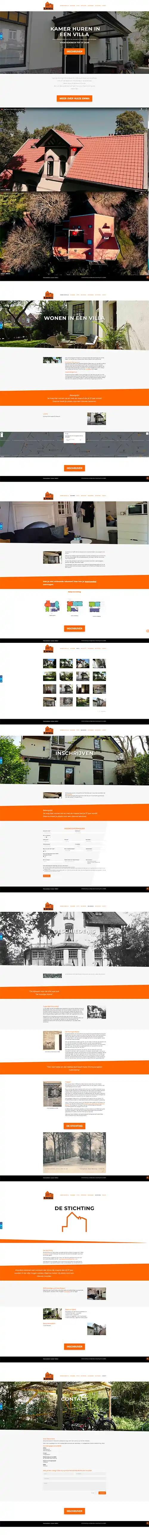 Schermafbeelding van de website SBHE