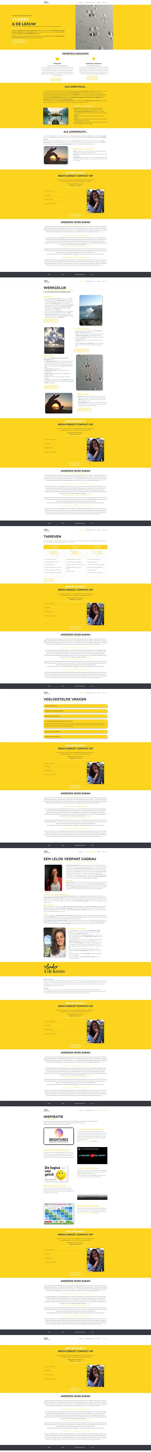 Schermafbeelding van de website Vlinderende Leeuw