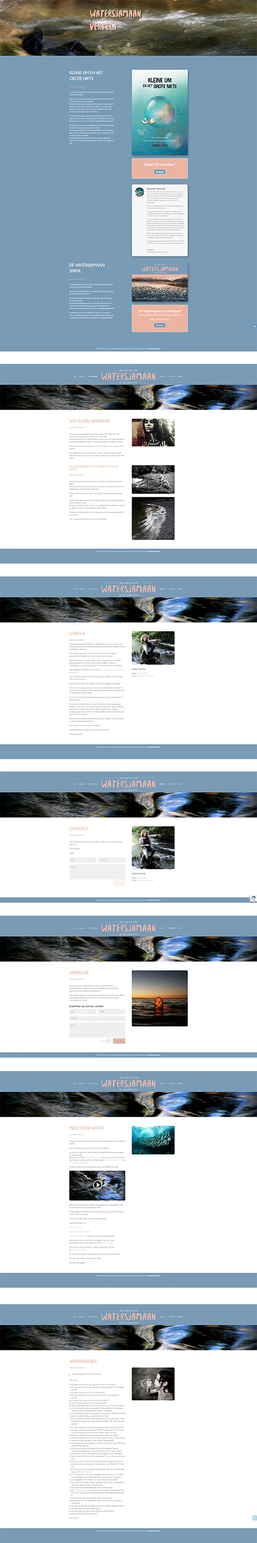 Schermafbeelding van de website Watersjamaan