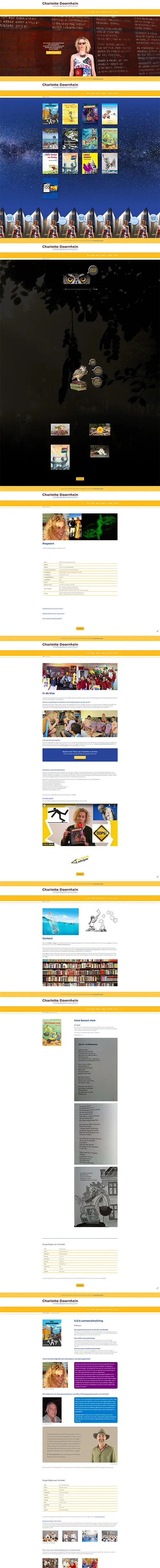 Schermafbeelding van de website Charlotte Doornhein