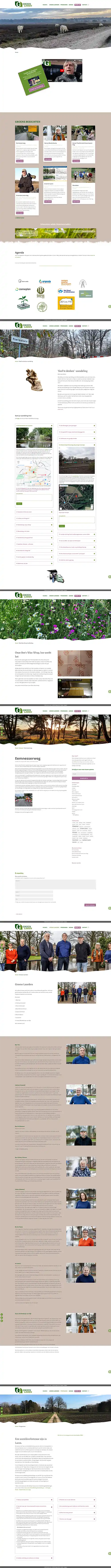 Schermafbeelding van de website Groen Laren