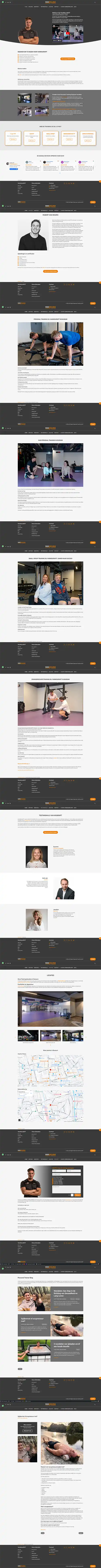 Schermafbeelding van de website Van Mourik PT
