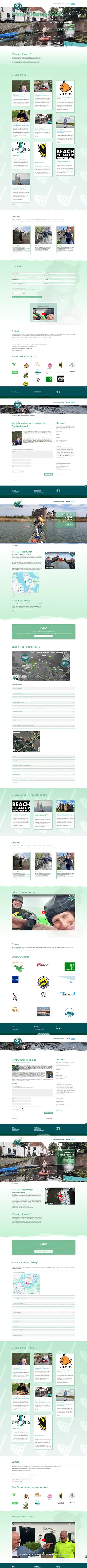 Schermafbeelding van de website Water Clean Up